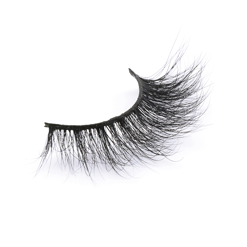 Eyelash Supplier Sell Real Mink Fur Strip Lashes with Private Box in 2020 YY106